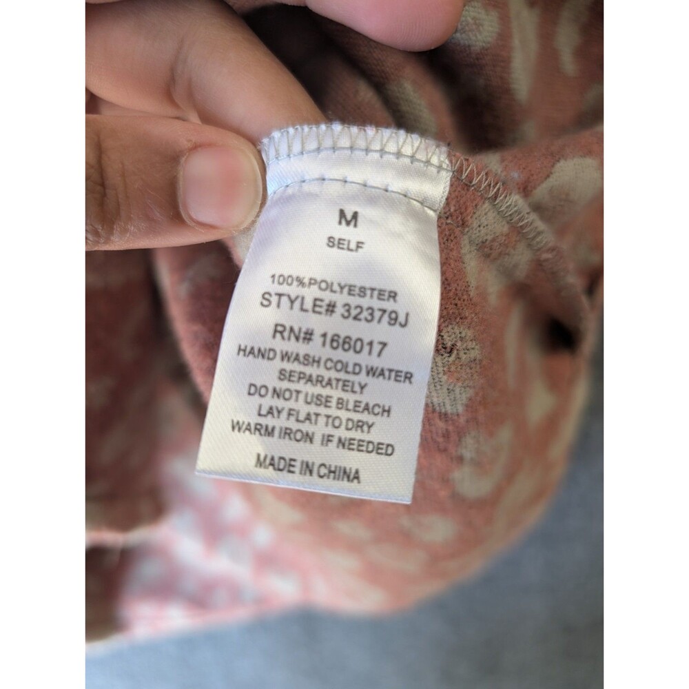 Blue B Leopard Print Fringe M Shacket Western Boho Brushed Flannel Jacket Cowgir - Picture 6 of 13